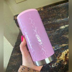 Brand New Pink Cheetah Can Cooler